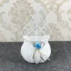 Hängende Blumen korb Gartenparty handgemachte DIY Vase Kleinigkeiten Veranstalter Wand künstliche Rattan Wohnkultur Töpfe 3