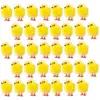 60 stücke Simulation Mini Ostern Küken künstliche Plüsch gelbe Huhn Desktop-Ornament Frühlings party begünstigt Dekoration 6