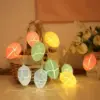 1/2/4PCS LED-Licht Ostern Party Dekoration Bunte Rissige Osterei Lichterketten Fee Lichterketten 2025, Ostern Home Decora 2