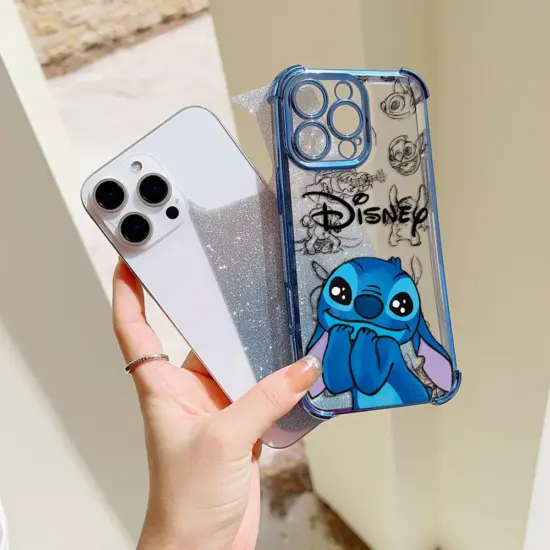 Coole Cartoon Stich Disneys Überzug Fall Für Xiaomi Redmi 14C 13C 12C K50 K40 Hinweis 13 12 11 10 9S 4G 5G Anti Fall Airbag Abdeckung 5