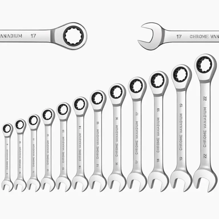 Ratschen-Maulschlüssel-Set, 12-Punkt-Schraubenschlüssel mit Kastenende und offenem Ende, passend für Garage, Heimwerker, Reparatur, Wartung 2