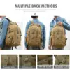40L Camping Rucksack männer Tasche Reisetaschen Taktische Molle Klettern Rucksack Wandern Outdoor Reflektierende Schulter Angeln Tasche 5