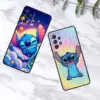 Disney Stitch süß für Samsung A53 A52 A33 A32 A51 A71 A21s A13 A73 A55 A22 A23 A35 A72 A54 A12 5G schwarze Abdeckung Telefon hülle 3