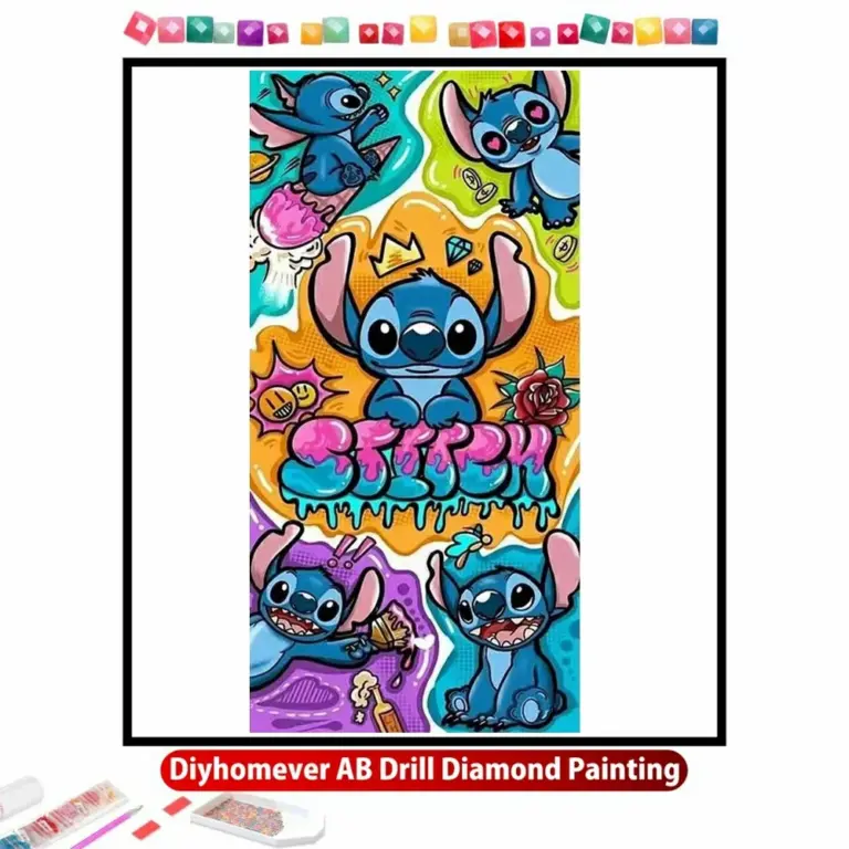 Lilo und Stich 5d DIY ab Diamant Malerei Mosaik Disney Cartoon Kreuz stich Strass hand gefertigte Stickerei Kinder geschenk