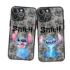 Disney Lilo Stich süß für iPhone 15 14 13 12 Mini 11 xs Pro max x xr 8 7 6 plus matti erte durchscheinende Handy hülle Abdeckung 2