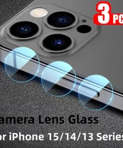 3 Stück Kamera objektiv Glas für iPhone 15 14 13 Pro Max Kamera Objektivs chutz folie für iPhone 13 14 15 Pro Max 16plus 16pro Max Glas