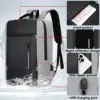 Wasserdichter Business-Rucksack für Herren, USB-Schulrucksäcke, 15,6-Zoll-Laptop-Rucksack, große Kapazität, Rucksäcke für Herren, Rucksacktaschen 2