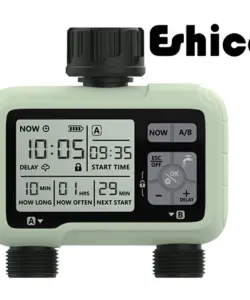 Eshico HCT-326 Super Timing 2-Ausgang-Wassertimer Präzise Bewässerung Automatische Bewässerung im Freien Vollständig einstellbares Programm