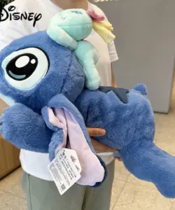 Original Disney 53CM Kawaii Stich Stofftier Liegende Position Stich Plüsch Puppe Werfen Kissen Geburtstag Geschenk Für Kinder Oder Freundin