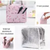 Lunch Bag Griff Isolierung Kühltasche für Frauen Kind Lunchbox Picknick Reise tragbare Lebensmittel Lagerung Frühstück Thermal Food Bag 6