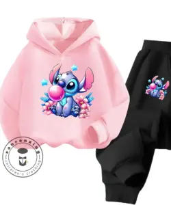 Billige beliebte einfache Stich Langarm Junge Mädchen Freizeit kleidung Spaß Grafiken alltäglichen Stil energetischen Frühling Herbst Sweatshirt Set