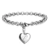 925 Sterling Silber fein 26 Buchstaben Frauen Männer Kette Armband Charme Herz niedlich Hochzeit Persönlichkeit Schmuck Dame Geschenk Party 20cm 3