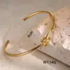 Frau Minist Offenes Armband Schimmerndes Gold Silber Farbe Knoten Ins Kupfer Armband Persönlichkeit Einfacher Schmuck 2