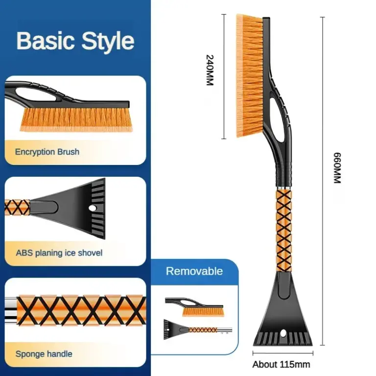 Auto Schnee räum schaufel Schnee Eiskra tzer Schnee bürste Schaufel Schnee räum bürste Auto Windschutz scheibe Reinigung Kratz werkzeug Winter werkzeug 5