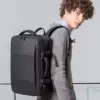 BANGE Reiserucksack für Herren, Business-Rucksack, Schule, erweiterbare USB-Tasche, große Kapazität, 17,3 Laptop, wasserdicht, modischer Rucksack 6