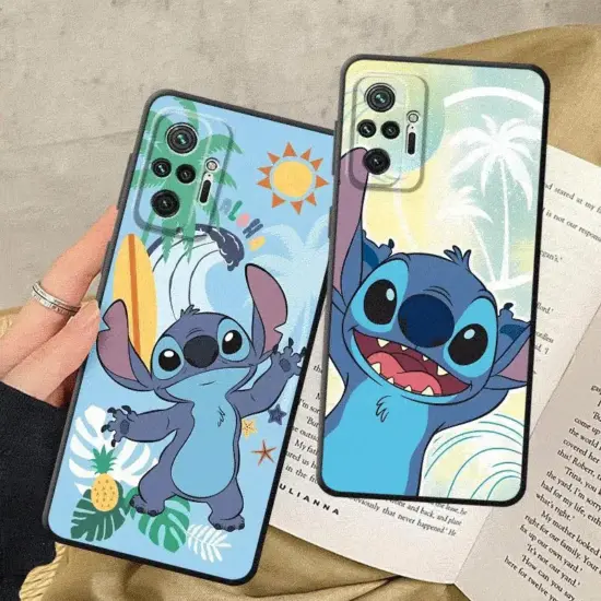 Disney Stitch Handyhülle für Xiaomi Redmi 9 A i C T 10 2022 10C 10A 12 12C 13 13C 4G 5G K40 Pro A1 A2 Plus A3 x Hülle 4