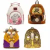PU Leder Stitch Scrump Plüsch Cosplay Mini Rucksack Beauty & Beast Cogsworth Cosplay Rucksack Mini Doppel Umhängetaschen