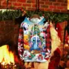 (MINISO) Die Disney Stitch Christmas Series Family Gift Hoodies Casual Style Streetwear Sweatshirts Herbst/Winter Tops Damen Mäntel 6