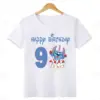 Disney Lilo & Stitch alles Gute zum Geburtstag Kinder T-Shirt Mädchen Kleidung 1 2 3 4 5 6 7 8 9 Jahre Jungen lustige T-Shirt Kinder kleidung 5