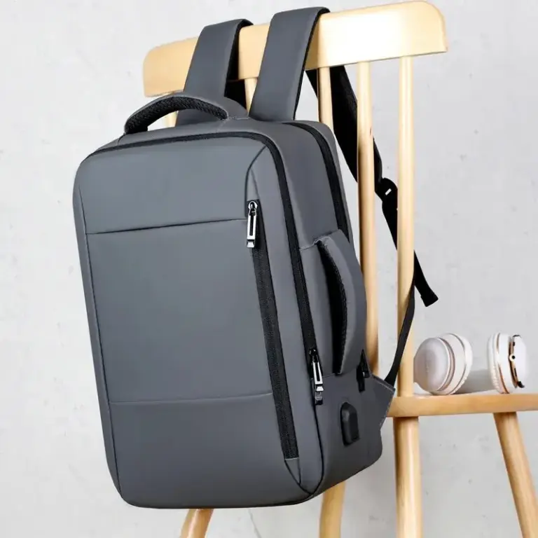 Männer große Kapazität Rucksack USB-Lade-Laptop-Bagpack wasserdicht Business-Reise-Rucksack Gepäck tasche mochila 5