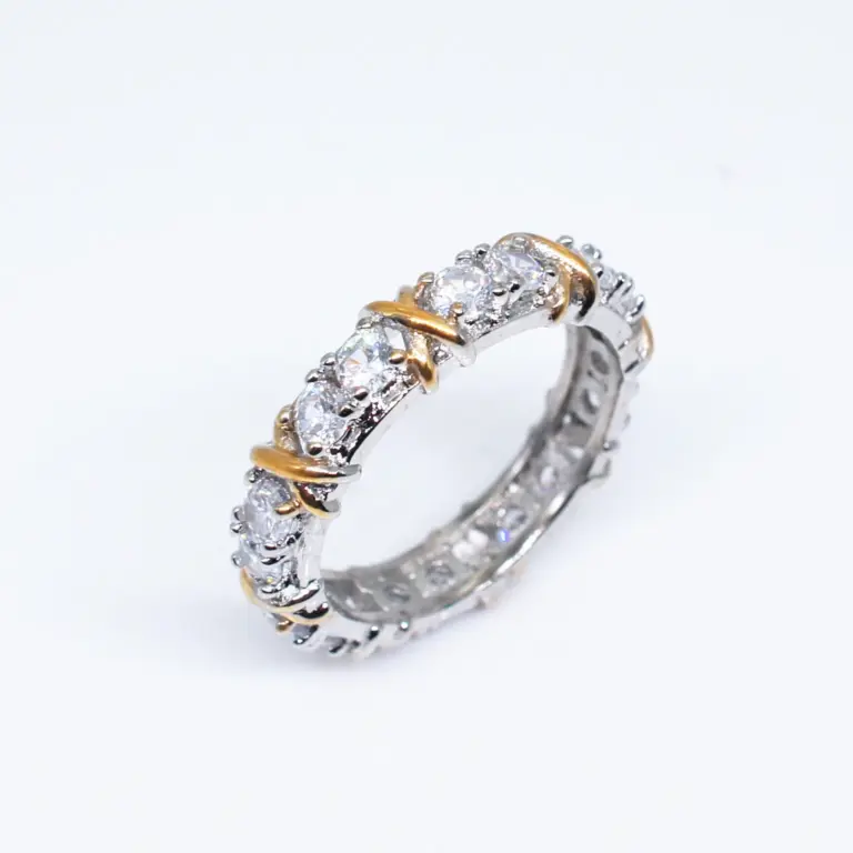 925 Sterling Silber Ringe Gold Trennung Intarsien Zirkon Ringe Für Frauen Glamour Schmuck Engagement Hochzeit Geschenke 3