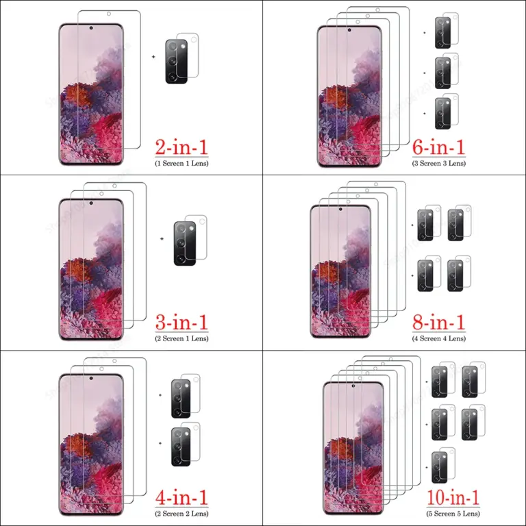 Gehärtetes Glas für Samsung Galaxy S20 Fe 5G Voll kleber Front glas Displays chutz folie für Samsung S21 Fe S20Fe Linsen schutz folie 2