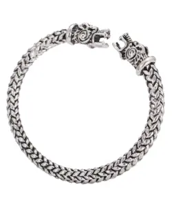 Nordische Wikinger Drachen Armreif antiken Schmuck Silber Farbe Bronze offene Manschette Armband skandi navis che Kostüm zubehör 5