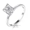 Vinregem Crushed Ice Cut 6*8mm Labor Saphir Edelstein 18 Karat vergoldet 925 Sterling Silber Verlobung sring für Frauen Schmuck Geschenk 1