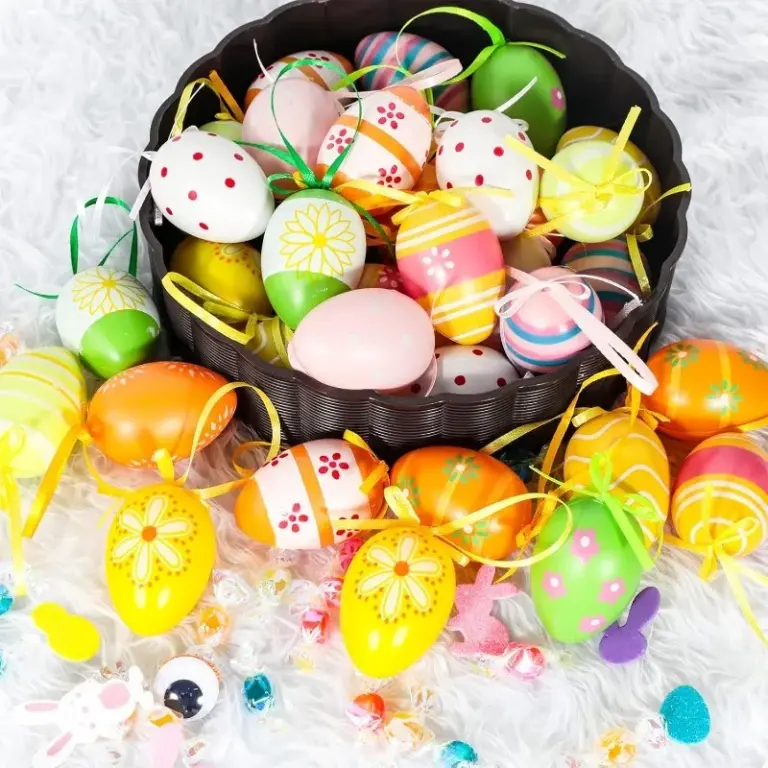 1-6Sets 12Pcs Mini Ostern Dekorationen Eier Hängende Ornamente Bunte für Ostern Baum Korb Dekor Party Gefälligkeiten liefert Hause 2