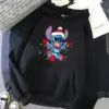 Disney männliche Sweatshirts Tasche Weihnachten Stich Muster lose Kleidung gemütliche tägliche Männer Hoodies Herbst Winter beliebte Pullover 2