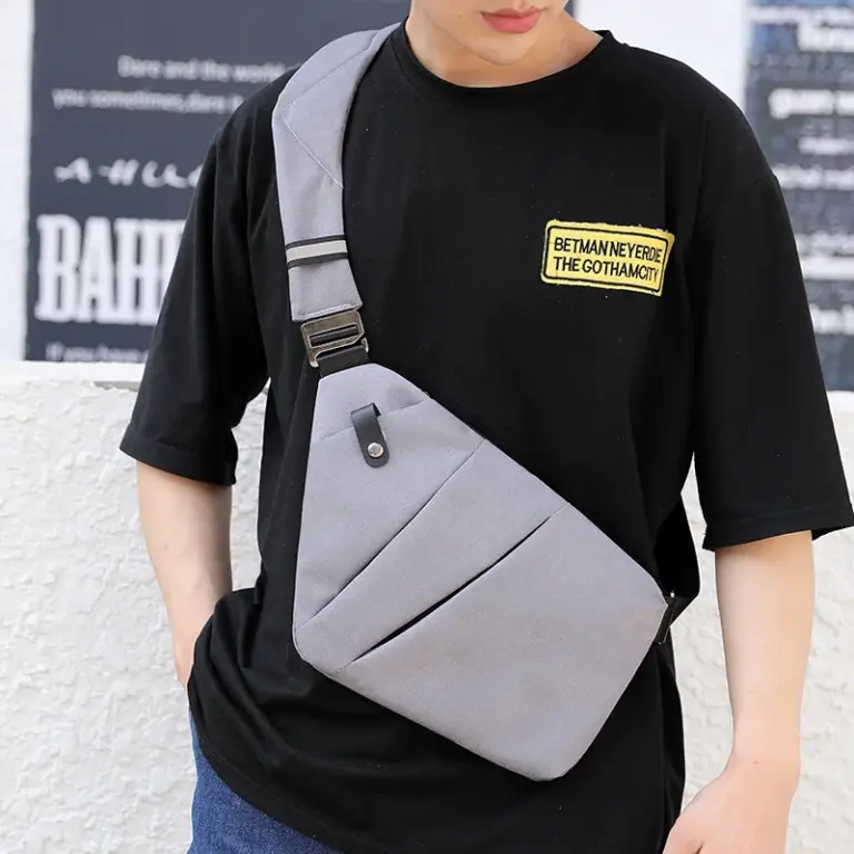 Fengdong männer ultra dünne anti-diebstahl kleine brust tasche mini kreuz körper taschen männlichen schulter sling tasche für reise junge sport tasche 2