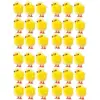 60 stücke Simulation Mini Ostern Küken künstliche Plüsch gelbe Huhn Desktop-Ornament Frühlings party begünstigt Dekoration 5