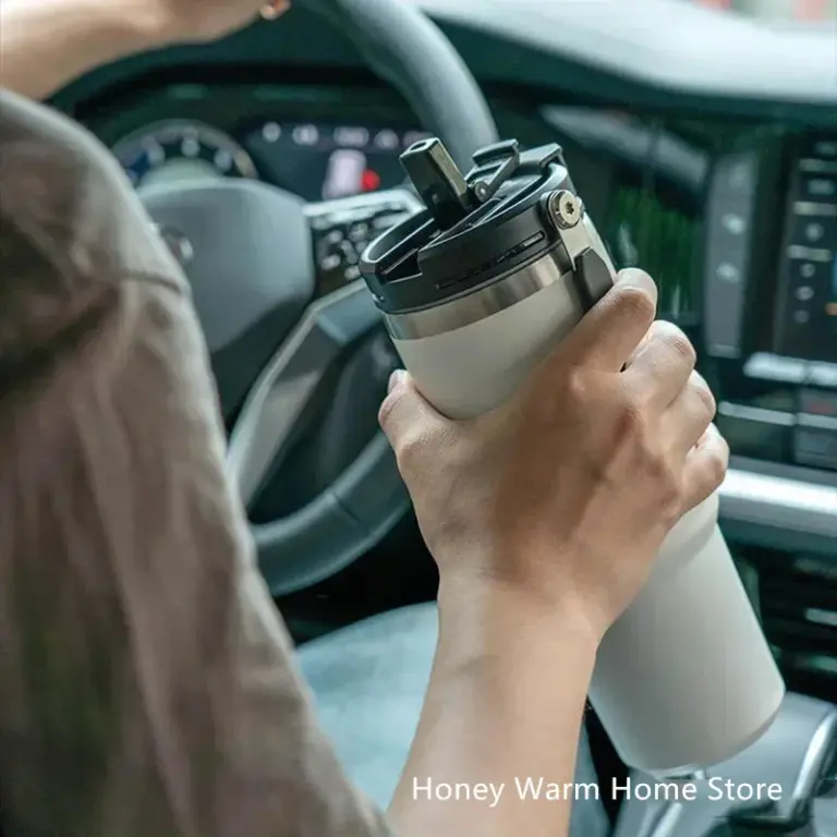 Tyeso Edelstahl Kaffeetasse kalt und heiß doppels chichtige isolierte Tasse Becher Thermo Wasser flasche Auto Reise becher Vakuum flasche 2