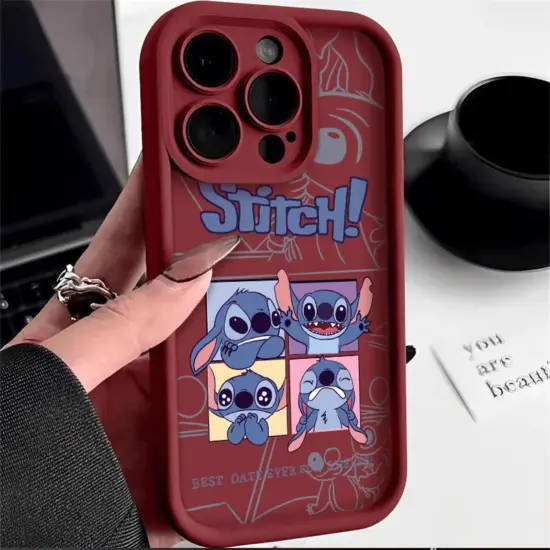 Für Poco F6 F5 F3 X6 Pro X5 X3 NFC M6 Pro Xiaomi Mi 11 Lite 14T 13T 12T Kawaii Stich Stimmung Cartoon Multistep Weiche Telefon Fall 4