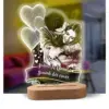 Personal isierte 3d Lampe benutzer definierte Foto Nachtlicht Herz führte Lampe Name Datum auf Jubiläum Hochzeit Valentinstag Geschenk Paare Geschenke 1