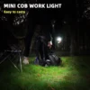 Super helle Mini Cob Schlüssel anhänger Taschenlampe Lade lampe Camping-Leuchten mit Magnet 4 Beleuchtungs modi für Camping nach Hause 6