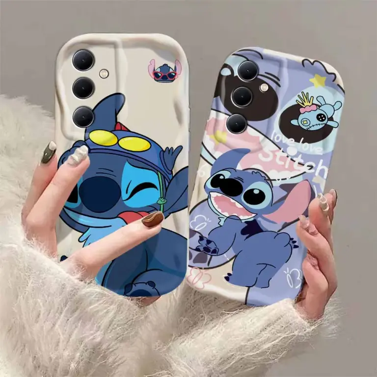 Niedlicher Cartoon-Stich 3d Wellen etui für Samsung A73 A72 A71 A55 A54 A53 A35 A34 A33 A25 A24 A23 A15 A14 A13 A05 A04 A03 4G 5G Abdeckung 2