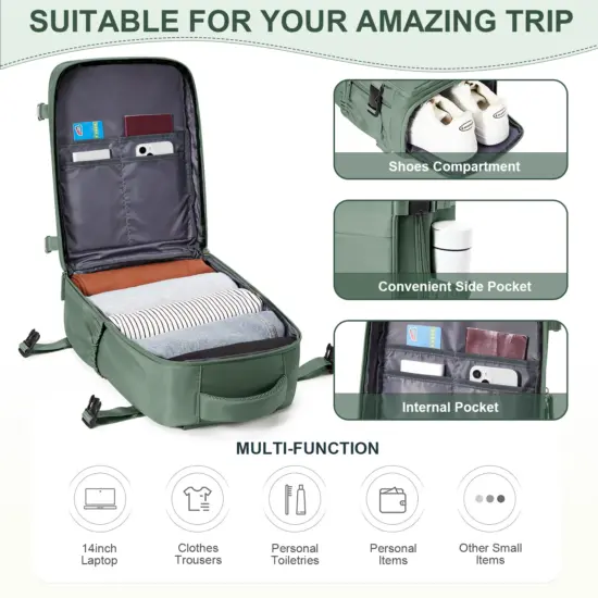 Ryanair Rucksack 40x20x25 Kabinen tasche Reise rucksack für Männer Frauen Handgepäck Freizeit Laptop Rucksack Mochila Para Viaje Cabina 2