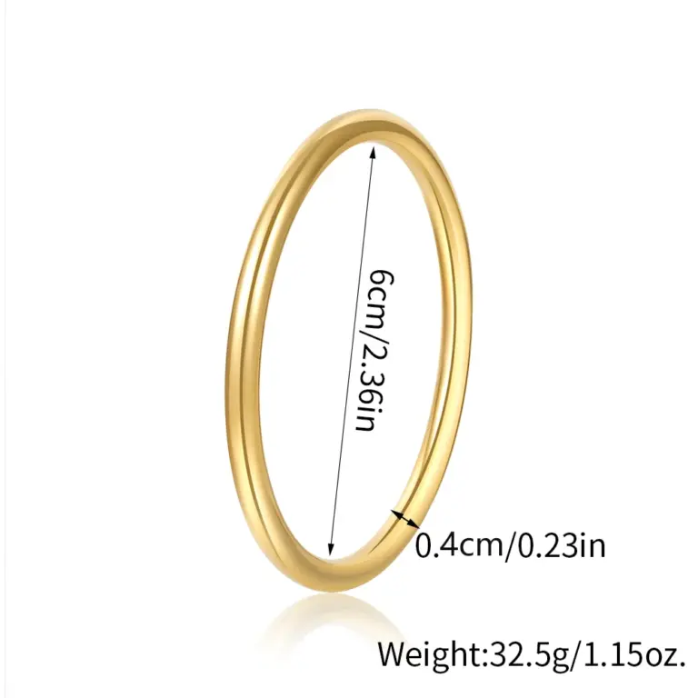 1 Stück leichtes Luxus temperament Edelstahl Gold und Silber altes Erbe verblasst nicht einfaches einfaches Gesicht Armband 2