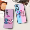 Disney Stich Engel Liebe Für Xiaomi Redmi Hinweis 12 12S Turbo 11 11T 11S 10 10S 9 8 8T 7 Pro Plus 5G Schwarz Telefon Fall Abdeckung 2