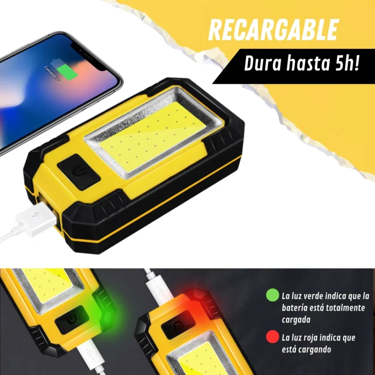 4000MAH wiederaufladbare Arbeitsleuchte 30W superhelle COB-Taschenlampe mit magnetischer tragbarer Outdoor-Powerbank Camping-Notfalllampe 3