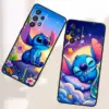 Disney Stitch süß für Samsung A53 A52 A33 A32 A51 A71 A21s A13 A73 A55 A22 A23 A35 A72 A54 A12 5G schwarze Abdeckung Telefon hülle 2