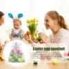 1-6Sets 12Pcs Mini Ostern Dekorationen Eier Hängende Ornamente Bunte für Ostern Baum Korb Dekor Party Gefälligkeiten liefert Hause 4