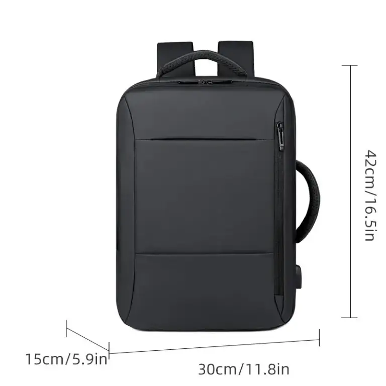 Männer große Kapazität Rucksack USB-Lade-Laptop-Bagpack wasserdicht Business-Reise-Rucksack Gepäck tasche mochila 2