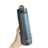 550/750 ml Wasserflasche mit Strohhalm Tyeso Vakuumisolierter Kolben Thermobecher Tumbler Kaffeethermoskanne aus Edelstahl 304