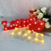 Liebe Herz führte Lampe Hochzeits feier romantische rote rosa Nachtlicht Ornament Geburtstag Weihnachten Home Dekoration Valentinstag Geschenk