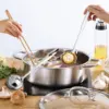 304 Edelstahl Hot Pot Hot Food Suppe Kochgeschirr zwei halbe Topf chinesische Samowar Küchen topf Yuanyang Topf Shabu Shabu 2