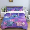 Disney Stitch Bett bezug Sets Kissen bezug Bettwäsche Set Kinder Kinder Prinzessin Geschenk Mädchen Single Queen King Size Bettwäsche 2