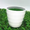 Künstliche Topfpflanzen, Topf, Kindergartentopf, künstliche Rasenvase, weißer Kunststoff, dicke Pflanze, Blumentopf, Hausgarten-Dekoration 6