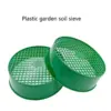 Grün Runde Garten Sieb Kunststoff Rätsel Stein Sand Sämling Mesh Sieb Garten 3